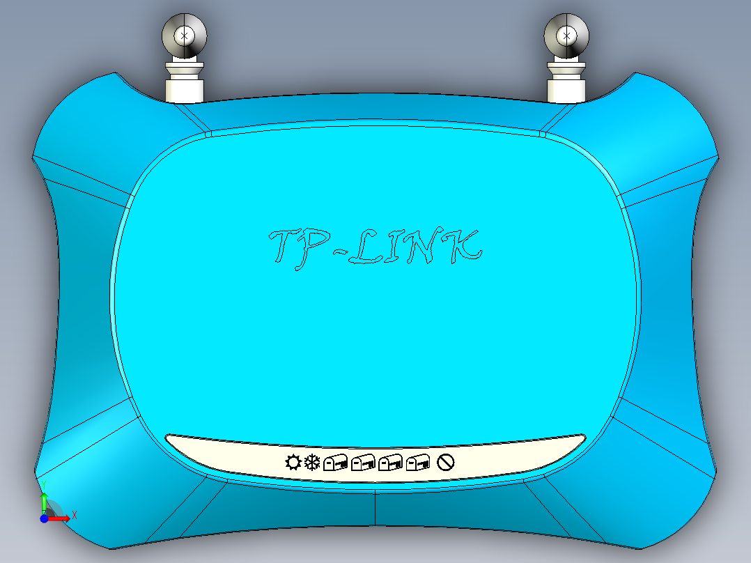 无线路由器前视图