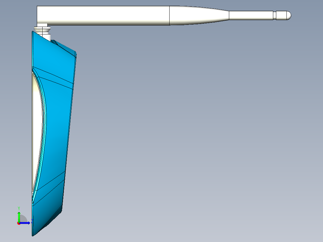 无线路由器左视图