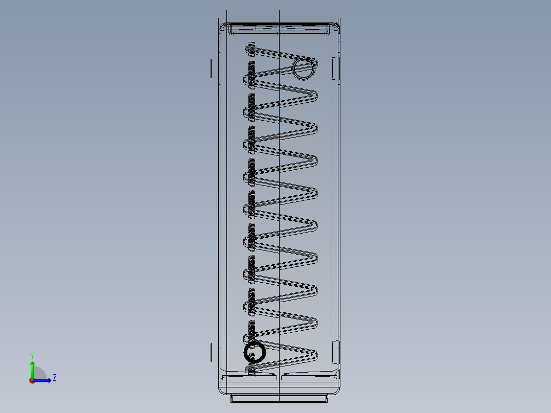 solidworks 水能发电机左视图