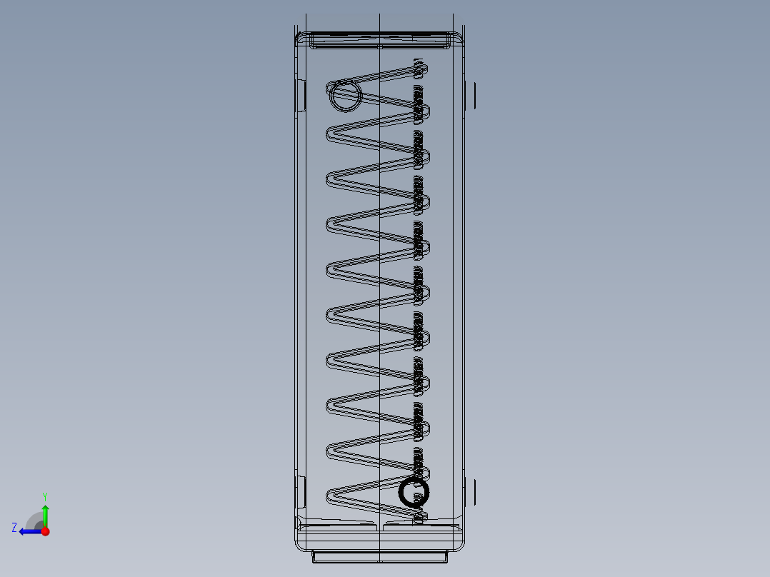 solidworks 水能发电机右视图