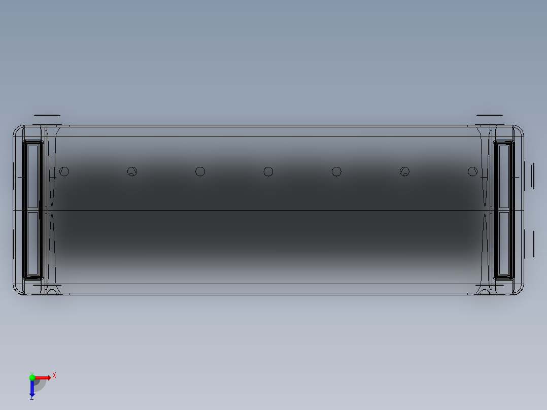 solidworks 水能发电机俯视图