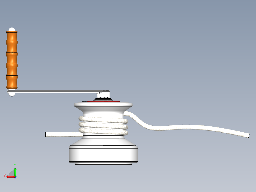 手摇绞车SW2010后视图