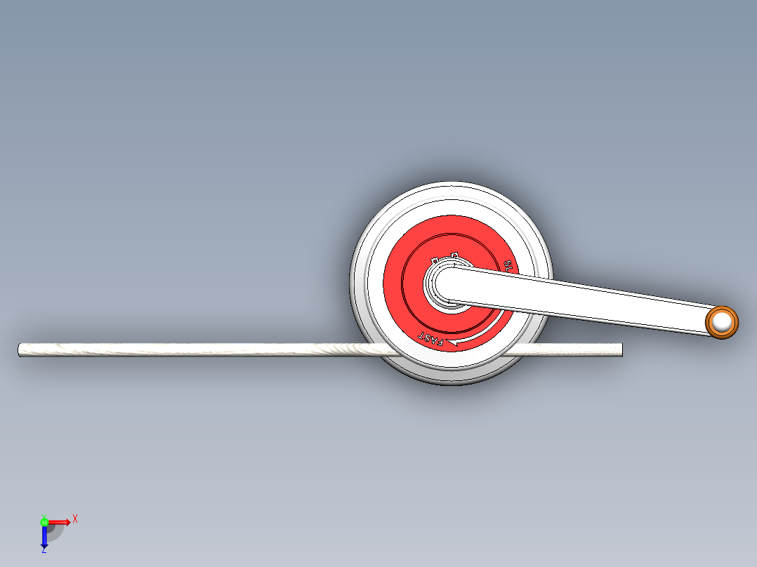 手摇绞车SW2010俯视图