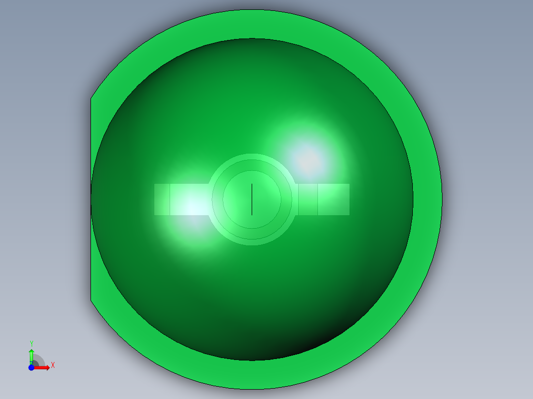 LED_Round_Green8_D5.0mm前视图