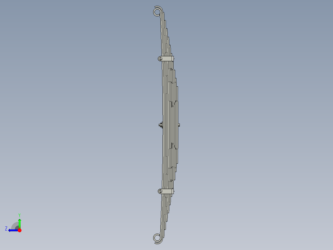 卡车弹簧右视图