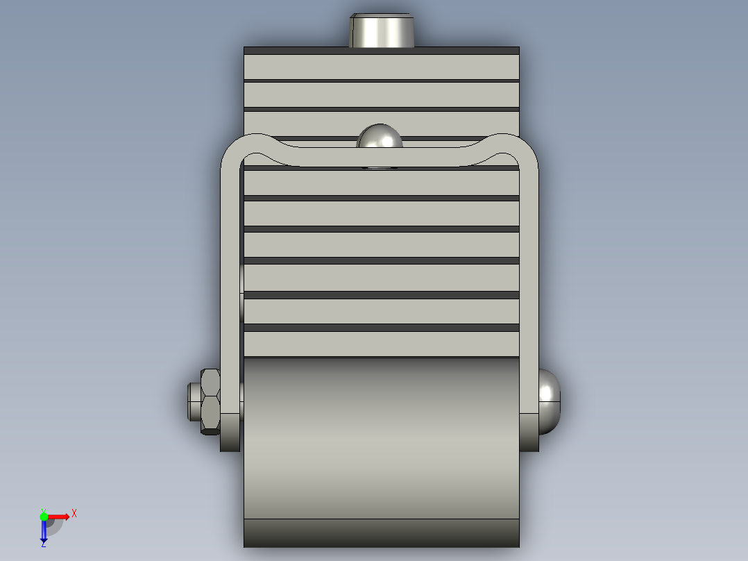 卡车弹簧俯视图