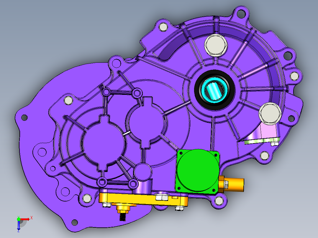 汽车变速箱输出扭矩150NM俯视图
