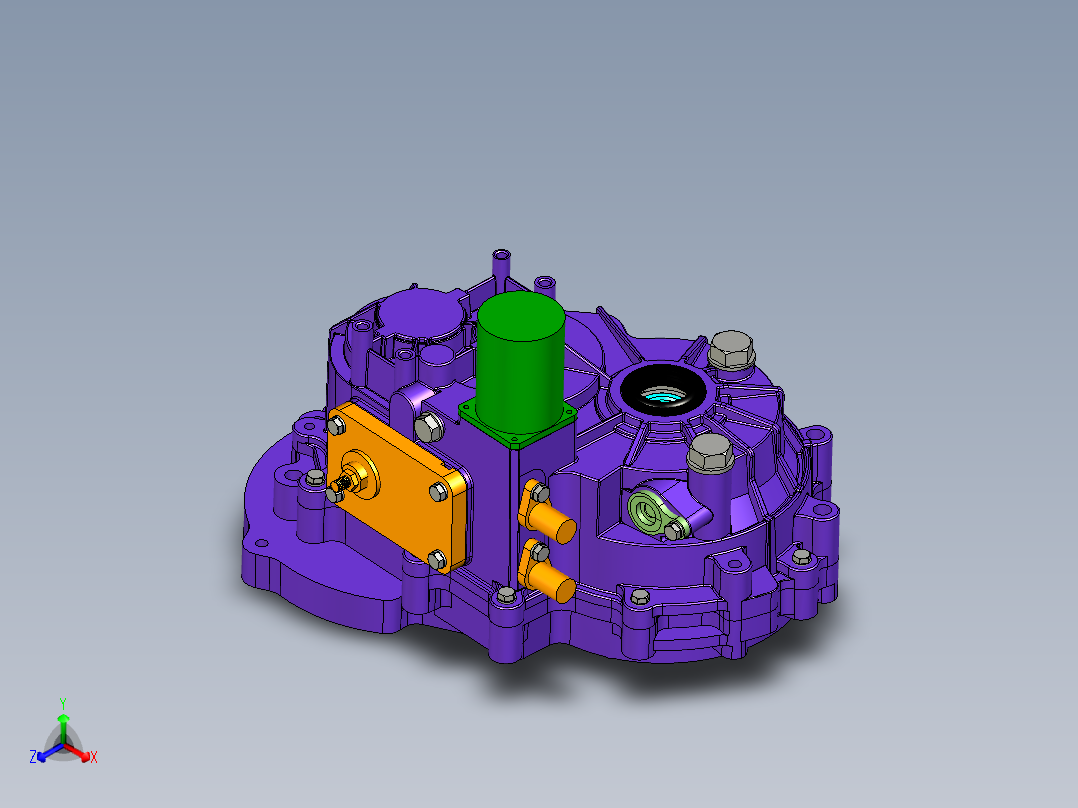 汽车变速箱输出扭矩150NM正等轴测图