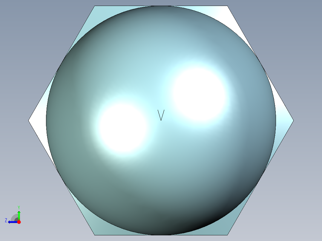 盖冒螺母右视图