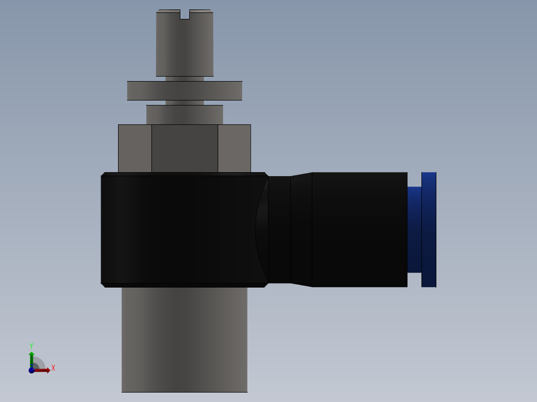 Ø6 x 1-4 - CONTROLE DE FLUXO 90° BANJO (C0K510628)前视图