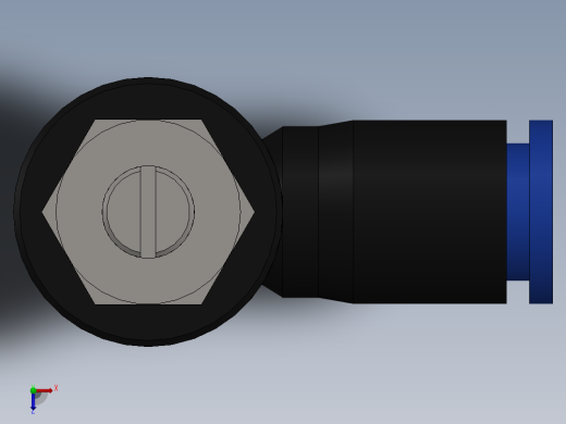 Ø6 x 1-4 - CONTROLE DE FLUXO 90° BANJO (C0K510628)俯视缩略图