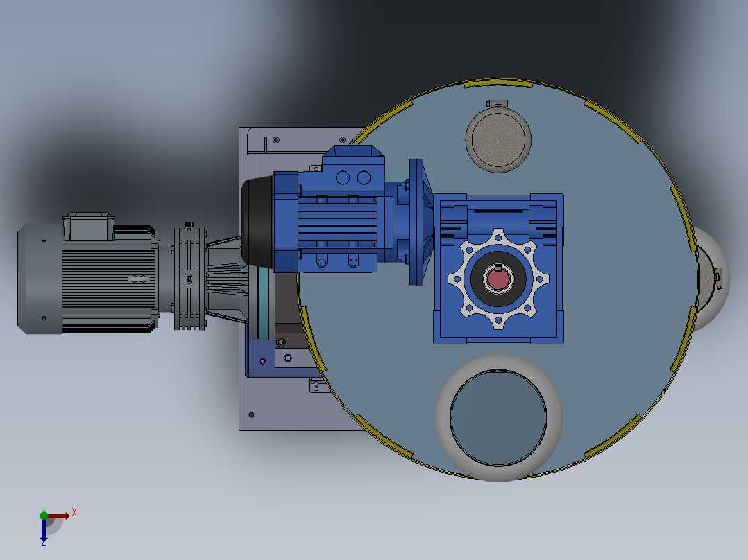 失重式喂料机46俯视图
