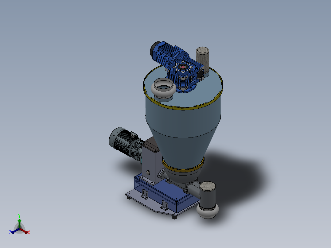 失重式喂料机46正等轴测图