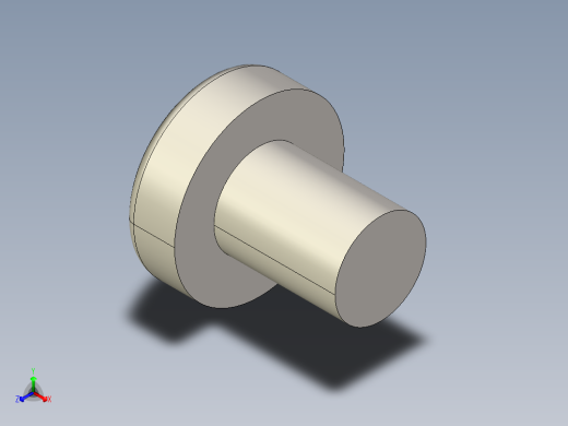 螺丝 M3 十字盘头-M3 x 4 Screw head.STEP正等轴测缩略图