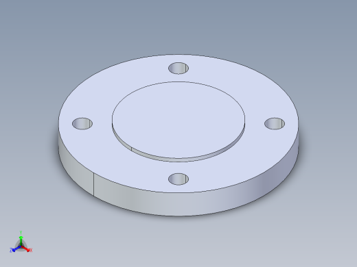 聚氯乙烯配件25-Sch80_Blind Flange_853-030_3in正等轴测缩略图