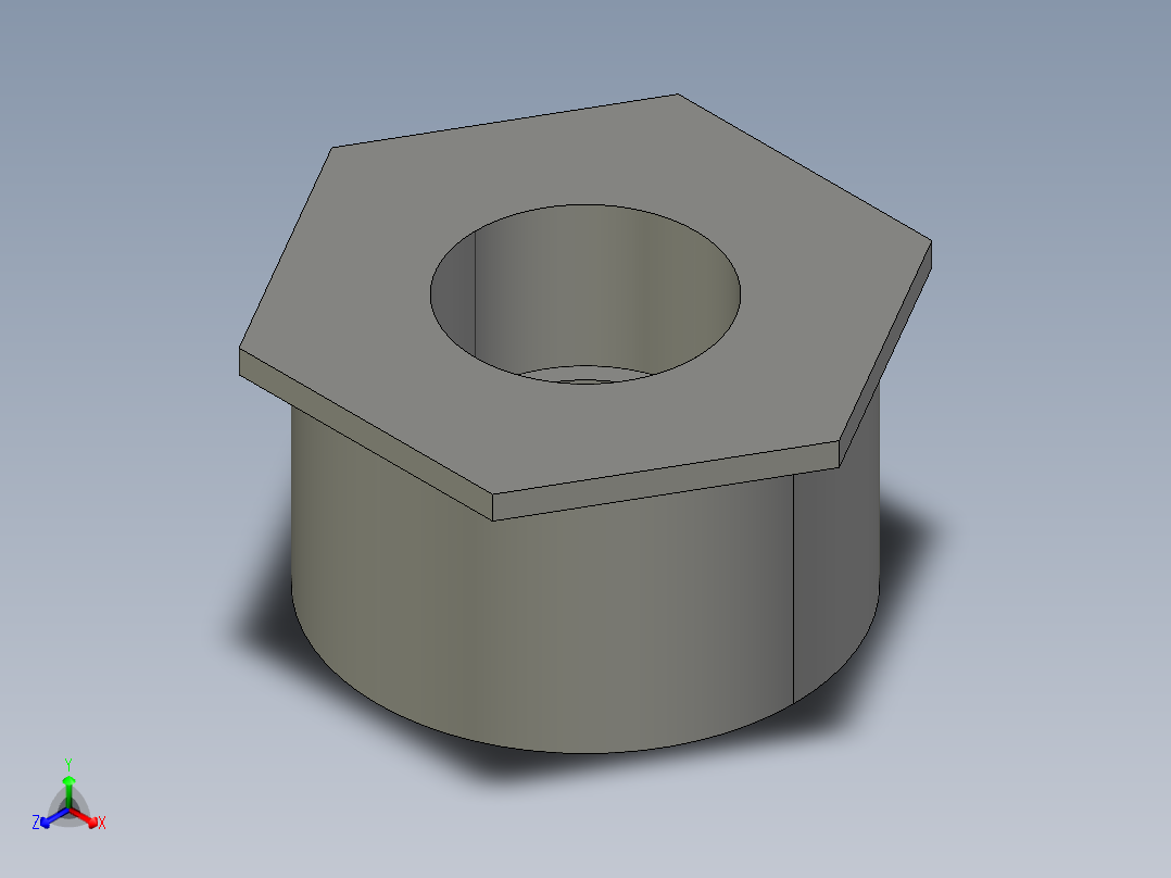 船舶管路系统SeaCor_ReducerBushing_SxSPIG_37J137420_4in x 2in主视图