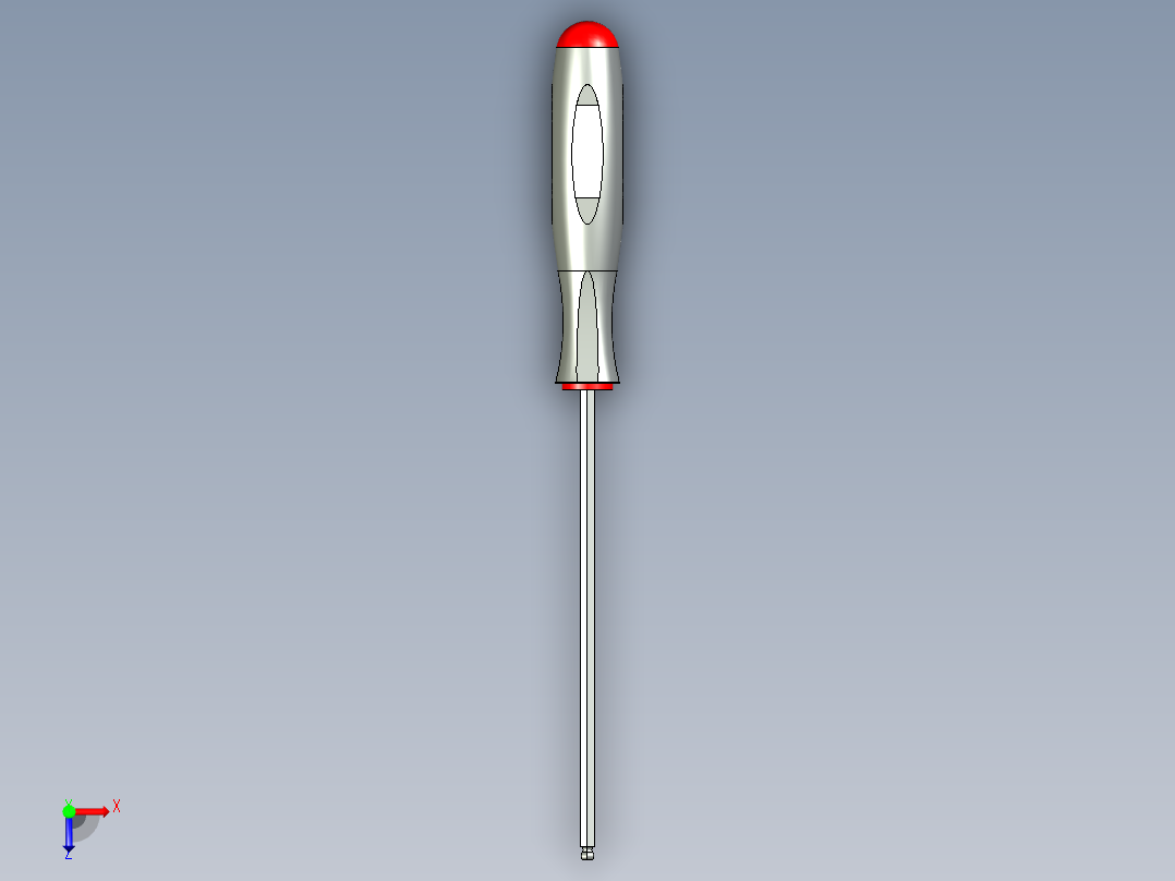 2mm 球头六角螺丝刀--sw stp俯视图