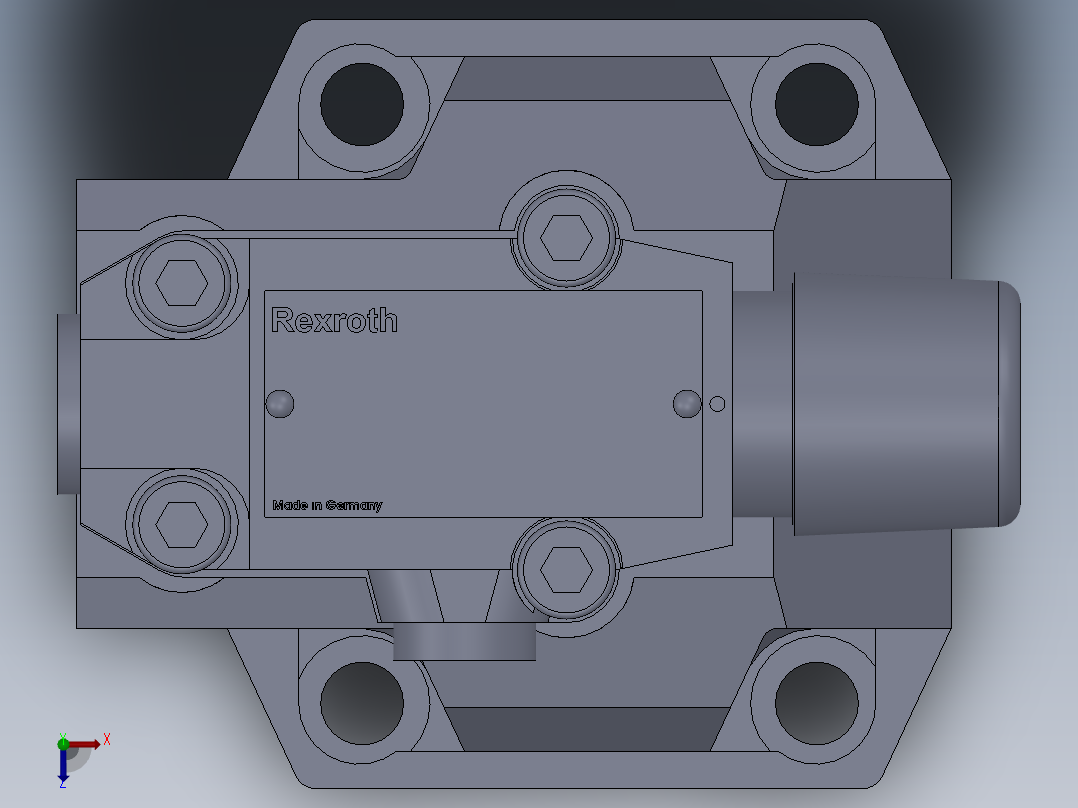 力士乐液压阀-DZ20俯视图