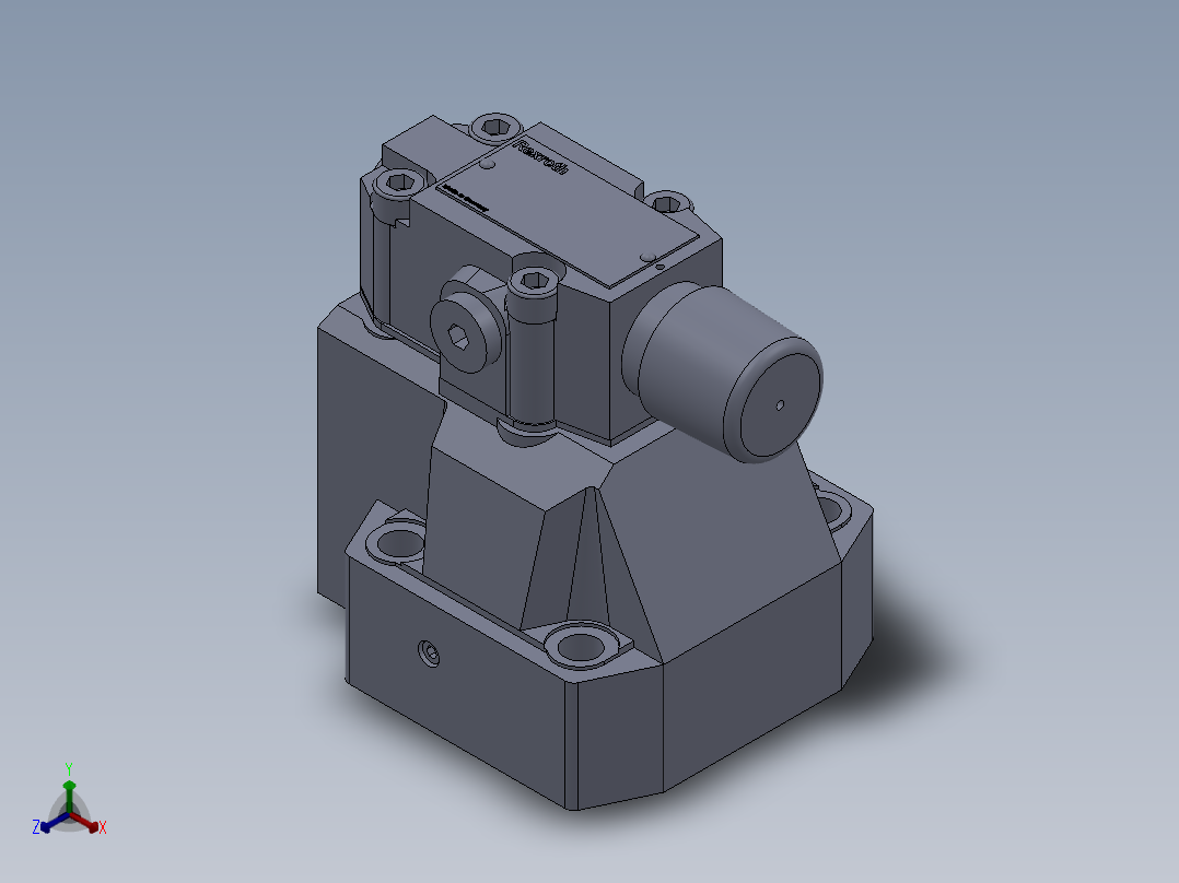 力士乐液压阀-DZ20正等轴测图