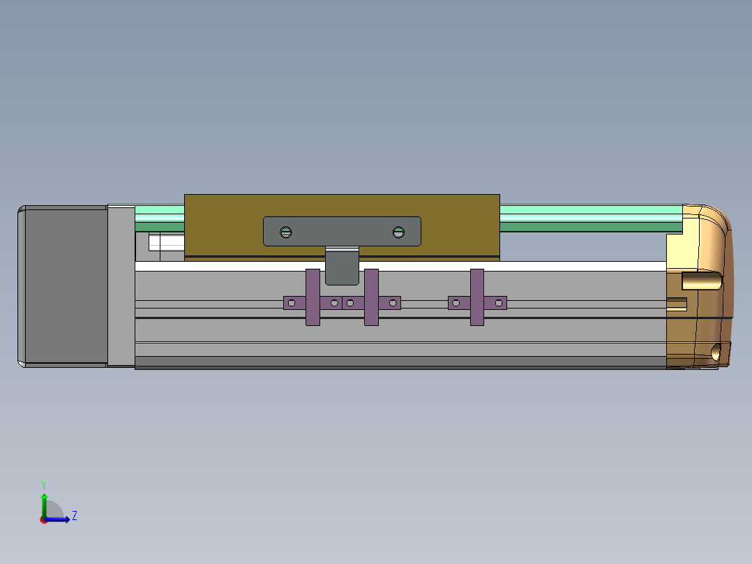 MTH丝杆半封闭模组MTH14-BR-60左视图