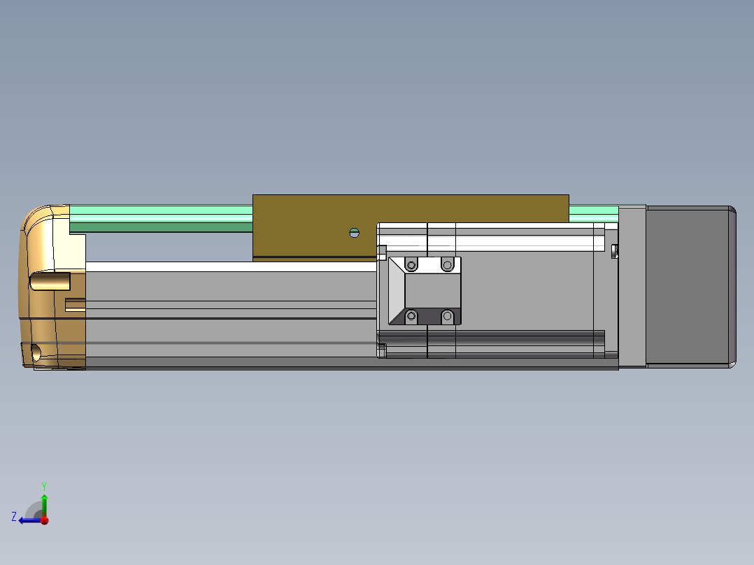 MTH丝杆半封闭模组MTH14-BR-60右视图