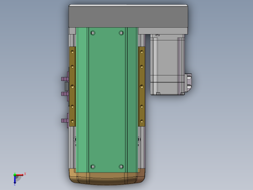 MTH丝杆半封闭模组MTH14-BR-60俯视缩略图