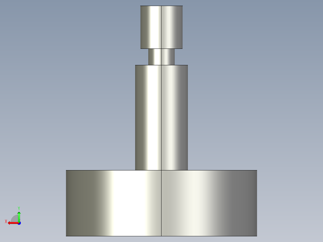 調整搖擺螺絲(A型)BJ737-A-3D多系列多零件图纸模型后视图