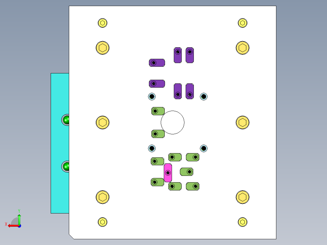 玩具上下壳后视图