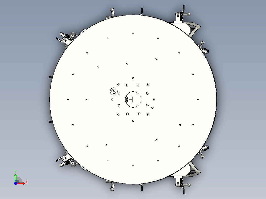 轿车前盖总成滚边胎膜模型==448350==100前视图