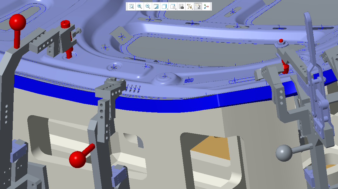 轿车前盖总成滚边胎膜模型==448350==100