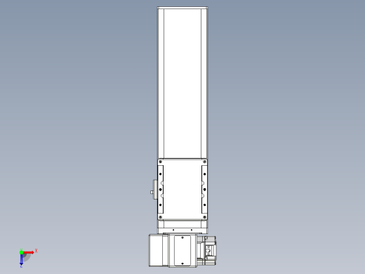 同步带全封闭直线模组TPA-HCB-105D-90-L250-LP-C-P20-N3俯视缩略图
