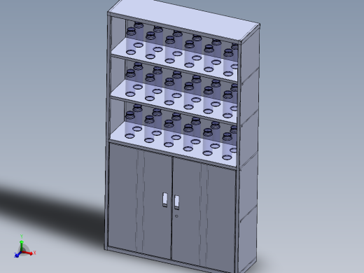 茶水柜(水杯柜)主视缩略图