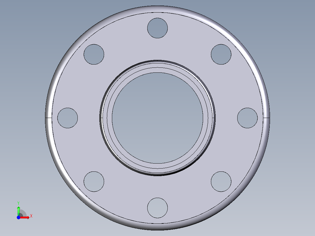 36FDV 固定法兰与溶剂焊接插座根据DIN EN ISO 锯齿提高平垫片（垫片尺寸，看脸QHv）。钻孔：PN 10 16到DN 150；PN 10从DN 200前视图