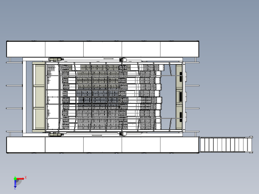 垃圾分类筛选机三维模型设计俯视缩略图
