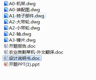 JX577-小型高效饲用揉搓机设计+翻译+开题+PPT