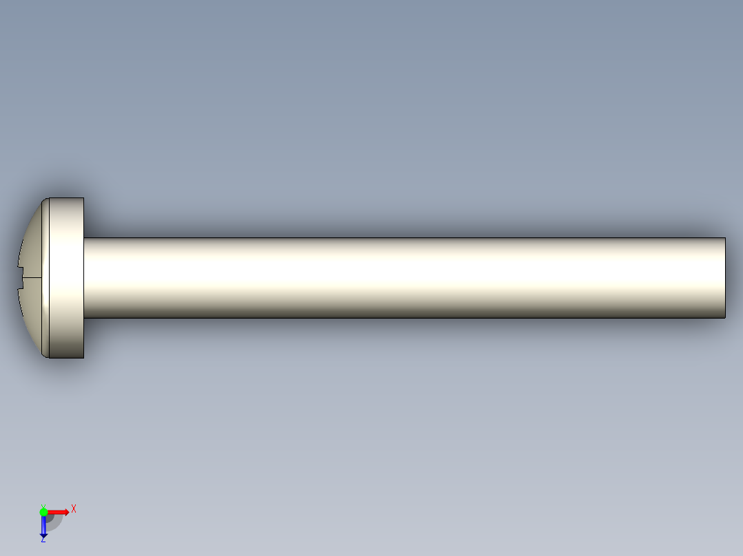 螺丝 M2.5 十字盘头-M2.5 x 20 Screw head.STEP俯视图