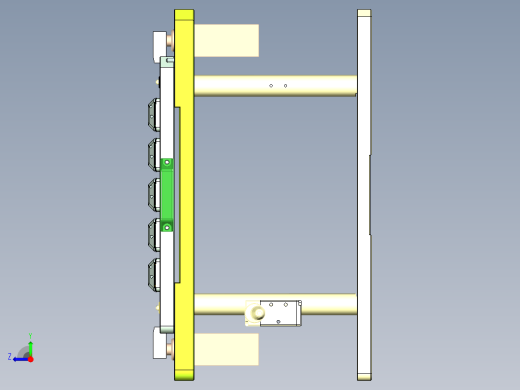 G2-C-CNC2笔记本CNC工装夹具三维模型右视缩略图