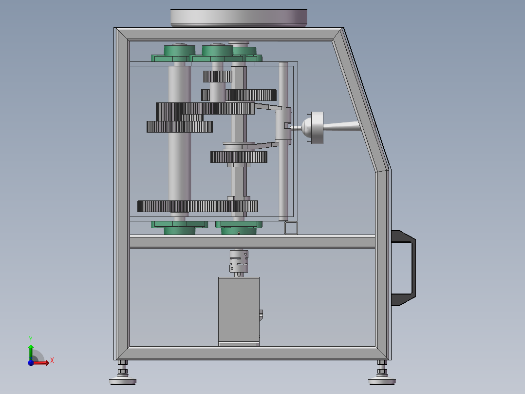 金相磨抛机前视图
