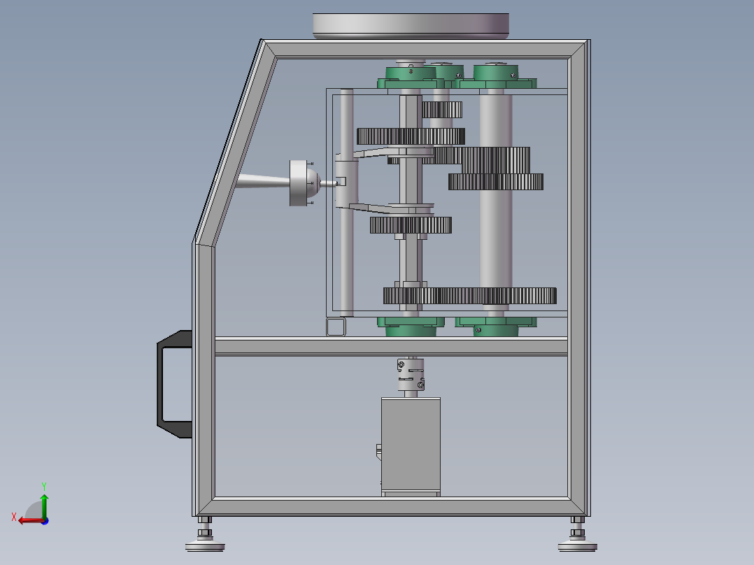 金相磨抛机后视图