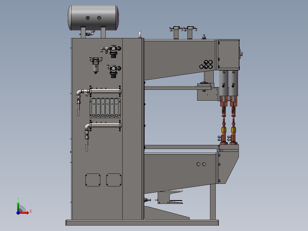 双头电阻焊机sw17前视图