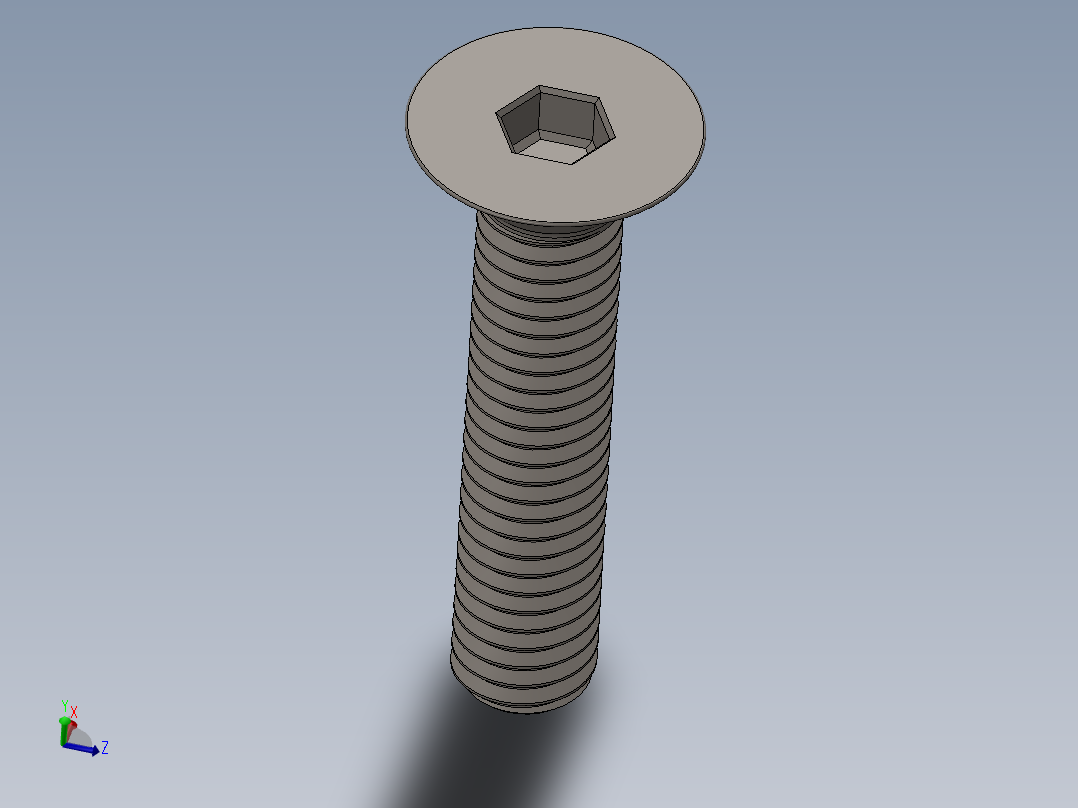 Screw_ISO_10642_M6x30_A2.SLDPRT主视图