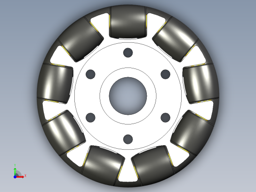 全向轮外径 100mm前视缩略图