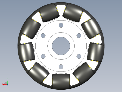 全向轮外径 100mm后视缩略图