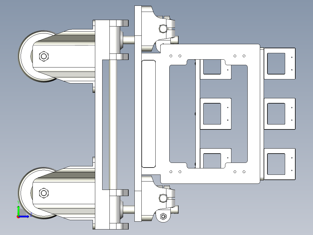 光感，电子眼移动工装左视图