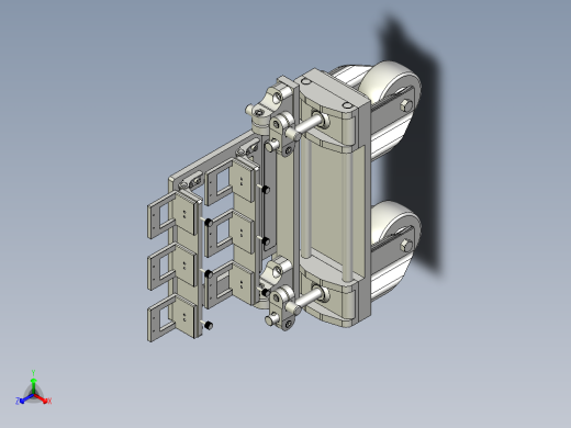 光感，电子眼移动工装正等轴测缩略图