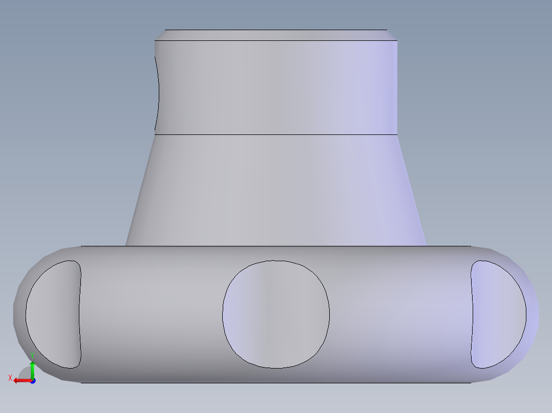 波纹把手(A型) 50×12后视图