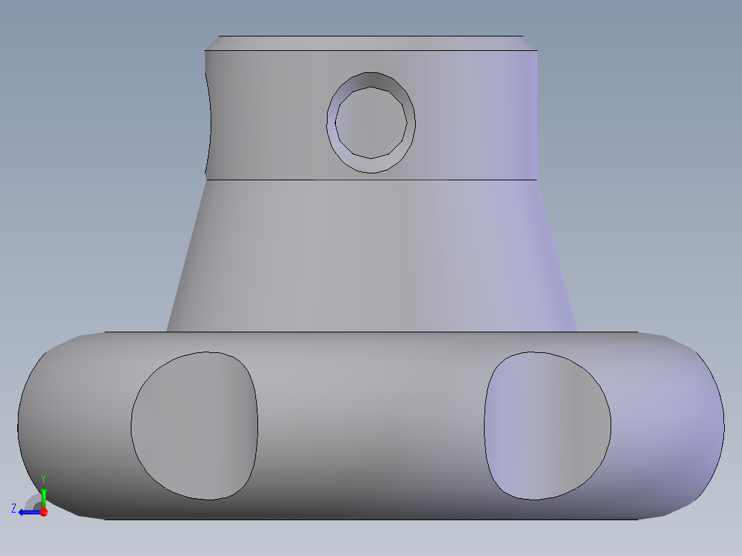 波纹把手(A型) 50×12右视图