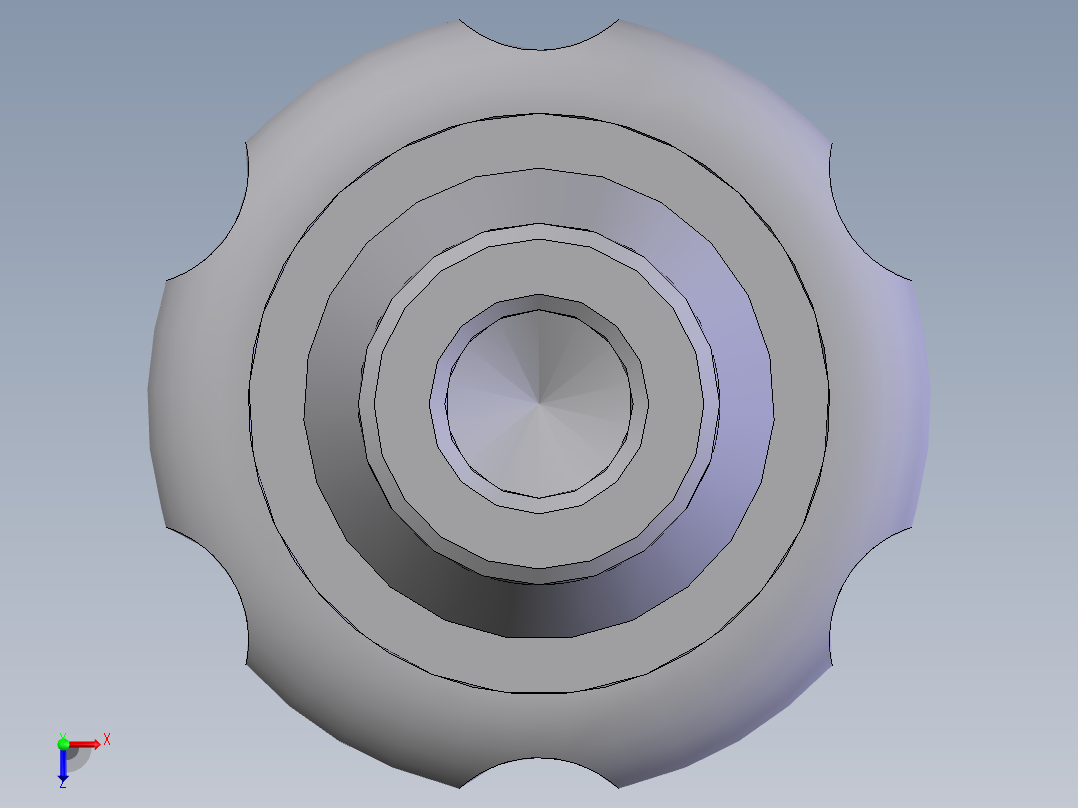 波纹把手(A型) 50×12俯视图
