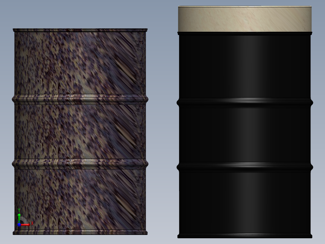 瓶子、罐子、桶(111)前视图