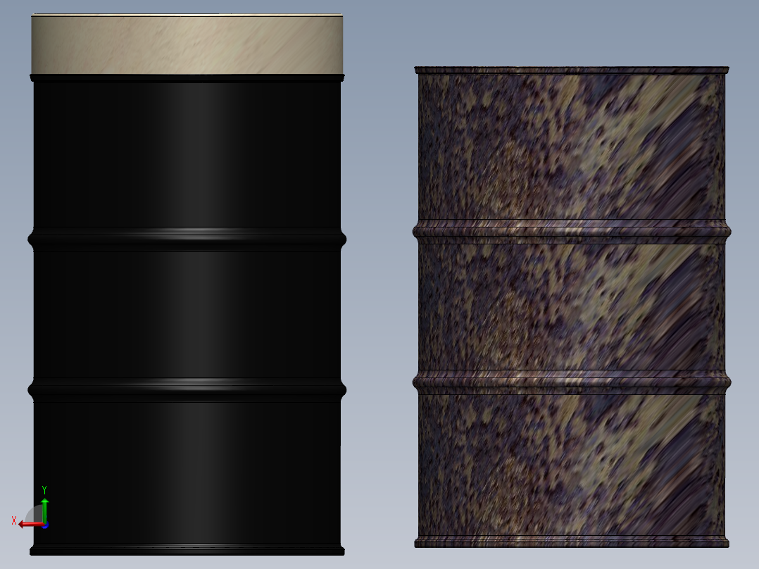 瓶子、罐子、桶(111)后视图